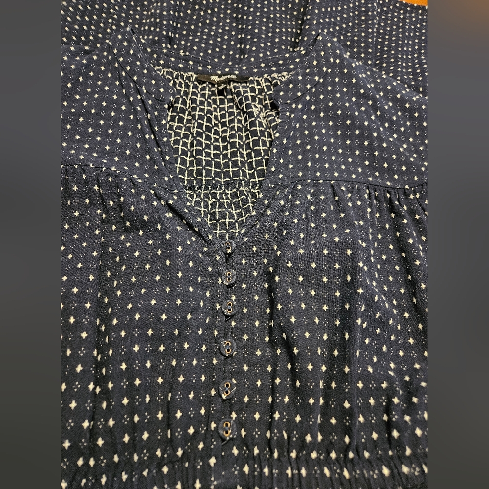 Dobby Tiered V-Neck Midi Dress - Picture 8 of 15